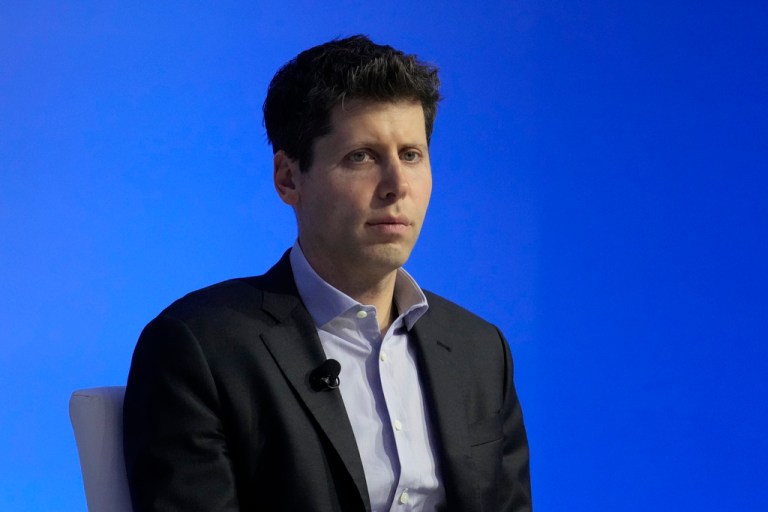 Open AI CEO Sam Altman participates in a discussion entitled 'Charting the Path Forward: The Future of Artificial Intelligence