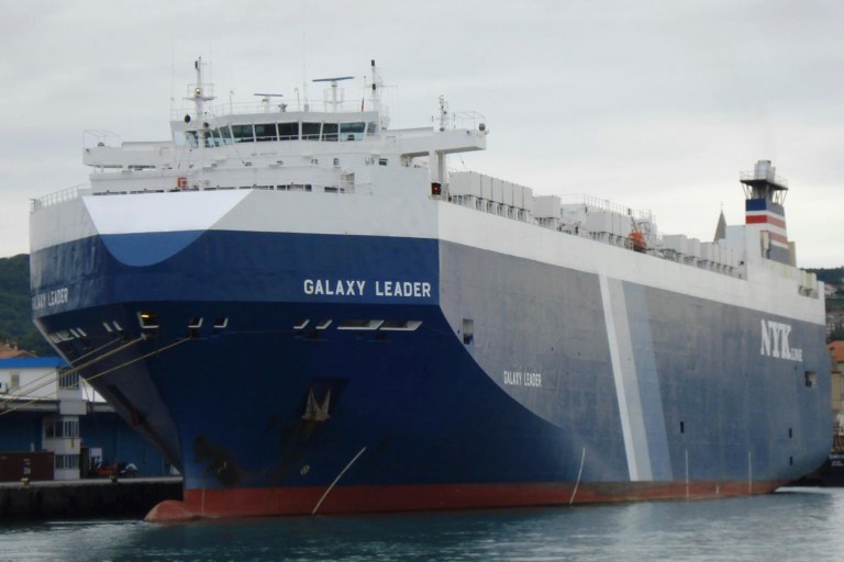 The Galaxy Leader is seen at the port of Koper, Slovenia on Sept. 16, 2008. Yemen's Houthi rebels seized the Israeli-linked cargo ship Sunday, Nov. 19, 2023, in a crucial Red Sea shipping route, officials said, taking over two dozen crew members hostage and raising fears that regional tensions heightened over the Israel-Hamas war were playing out on a new maritime front.
