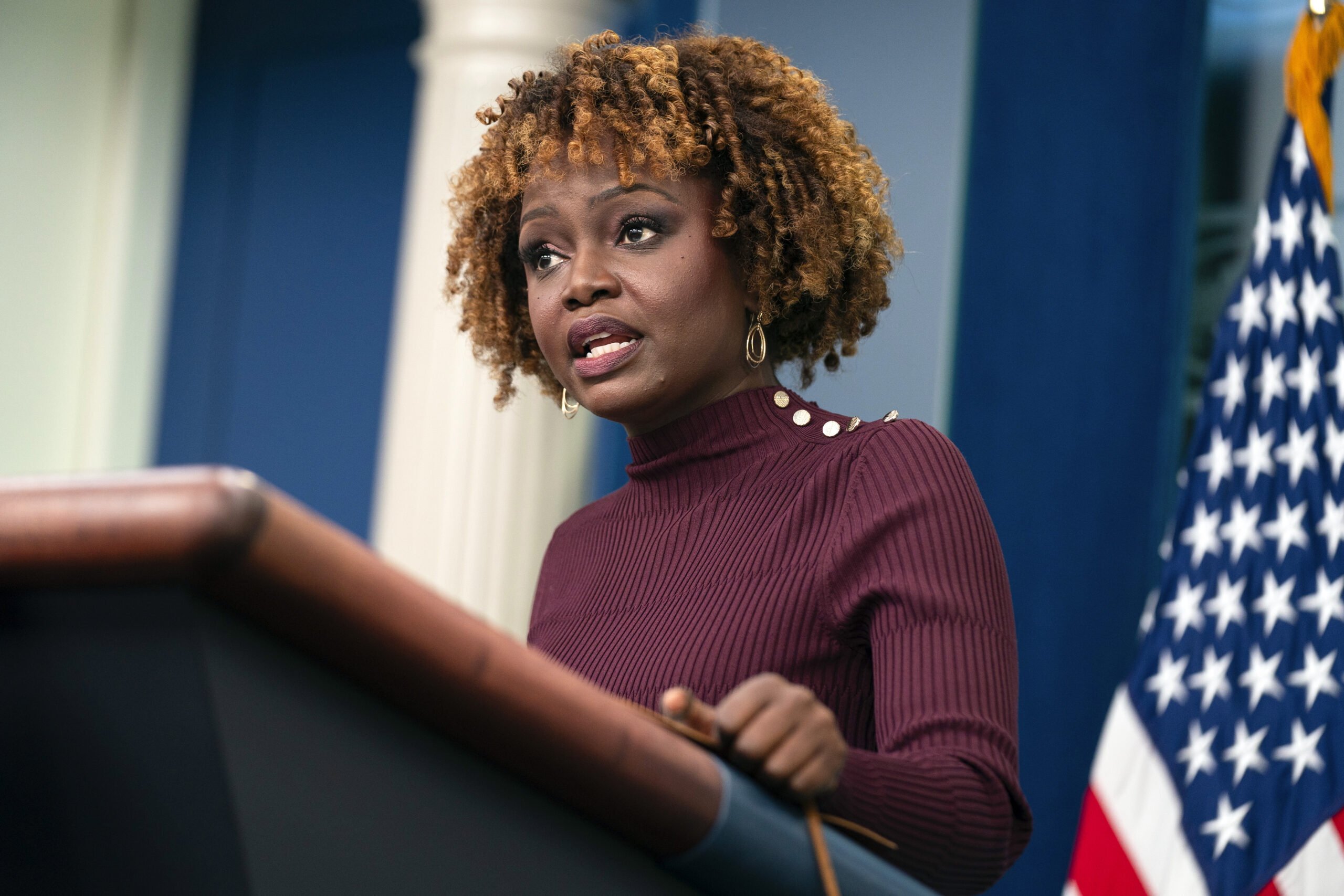 Karine Jean-Pierre touts Biden’s progress at the pump