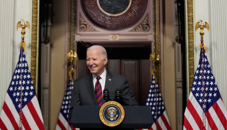 Biden touts savings for families as voters sour on economy