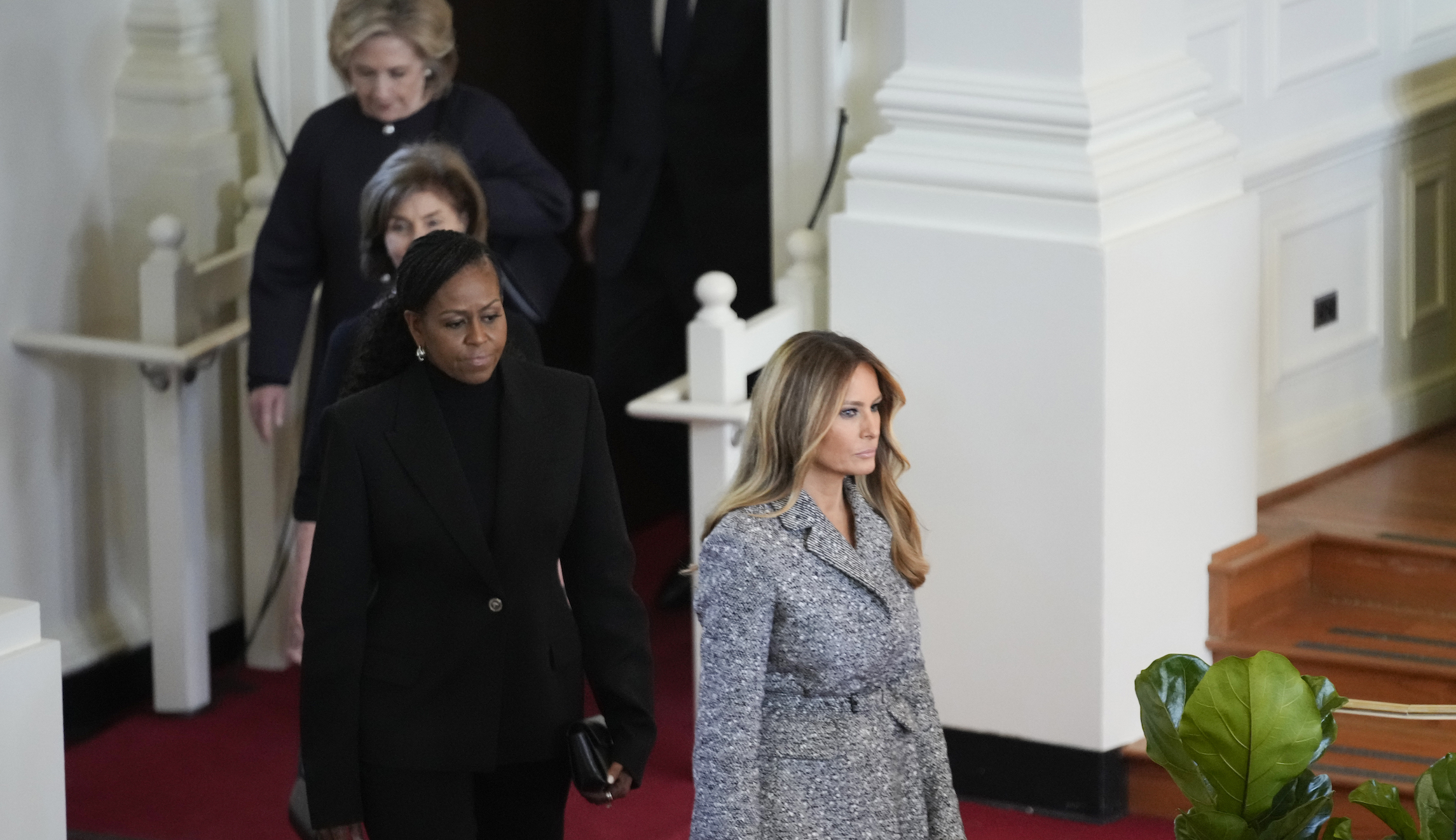 Melania Trump makes rare public appearance to lead first ladies at Rosalynn Carter tribute
