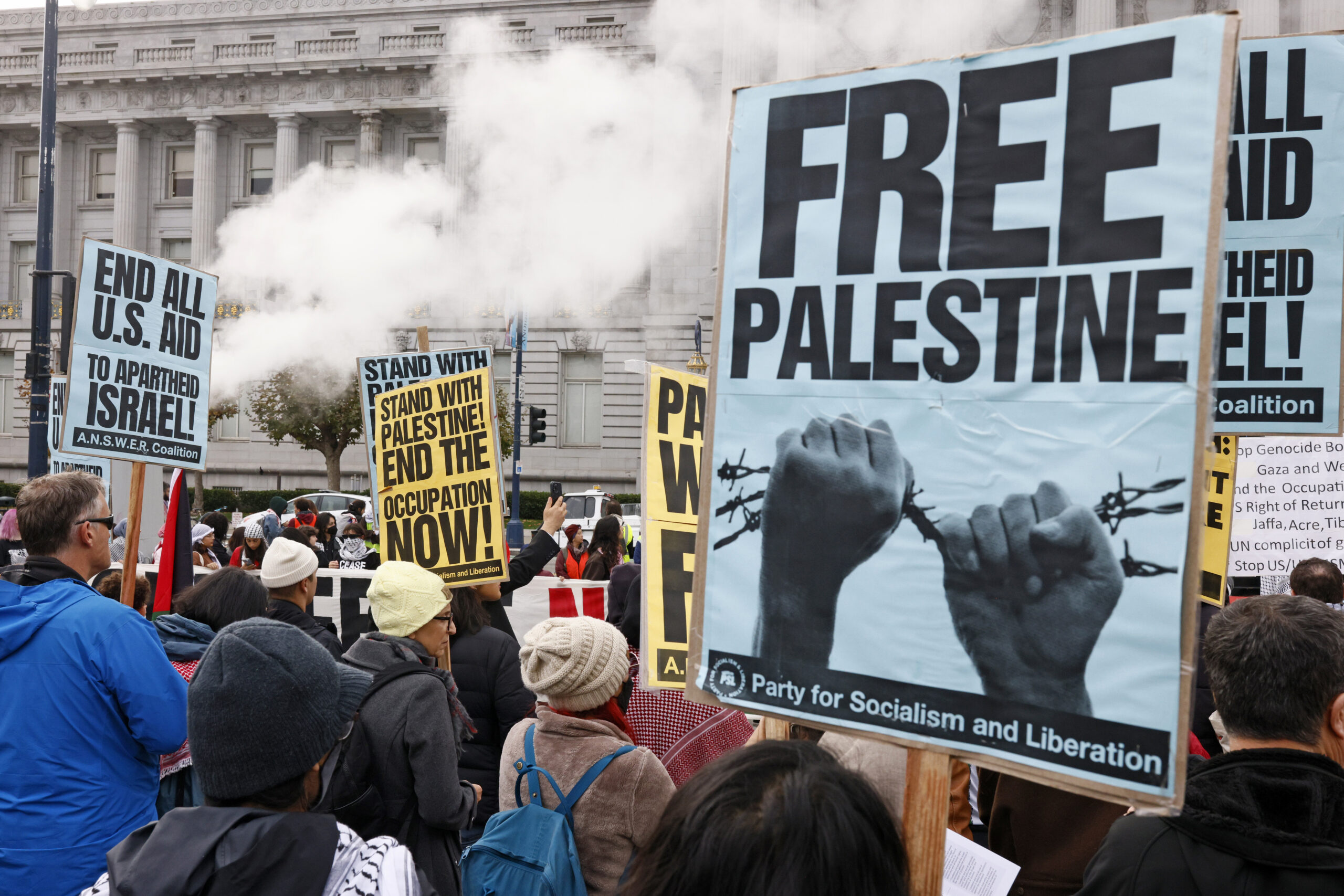 US Israel Palestinians Reaction California