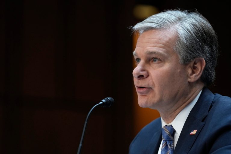 FBI Director Christopher Wray testifies before a Senate Judiciary Committee oversight hearing on Capitol Hill in Washington, Tuesday, Dec. 5, 2023.