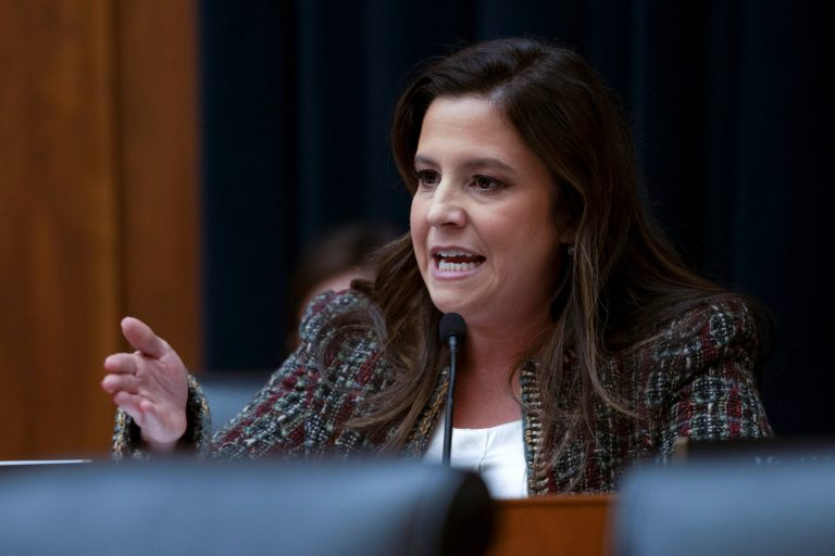 Rep. Elise Stefanik (R-NY) speaks during a hearing of the House Committee on Education on Capitol Hill, Tuesday, Dec. 5, 2023, in Washington. 