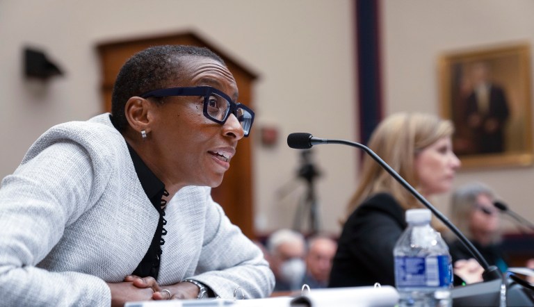 Harvard President Claudine Gay.