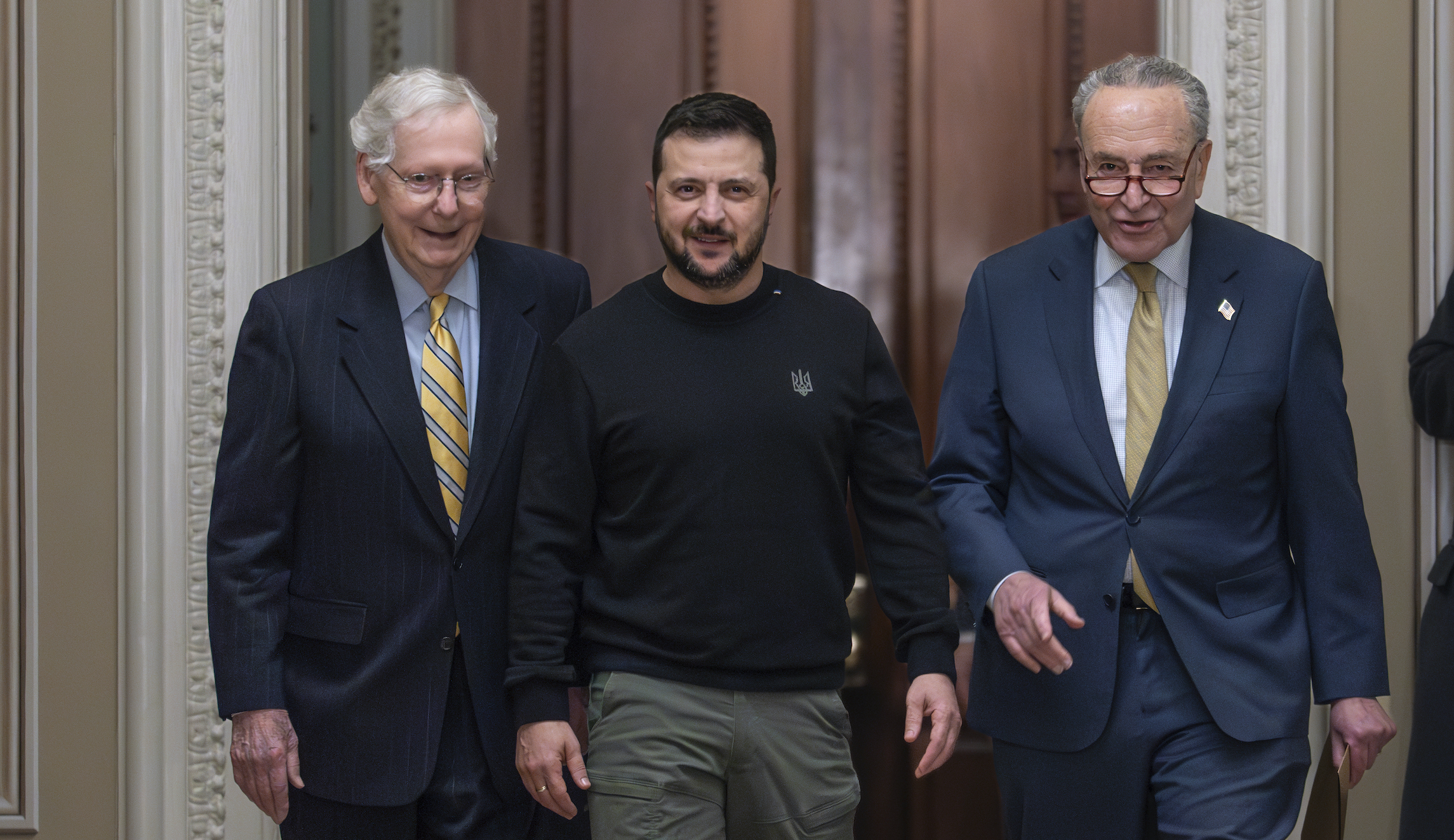 Volodymyr Zelenskyy
Chuck Schumer
Mitch McConnell