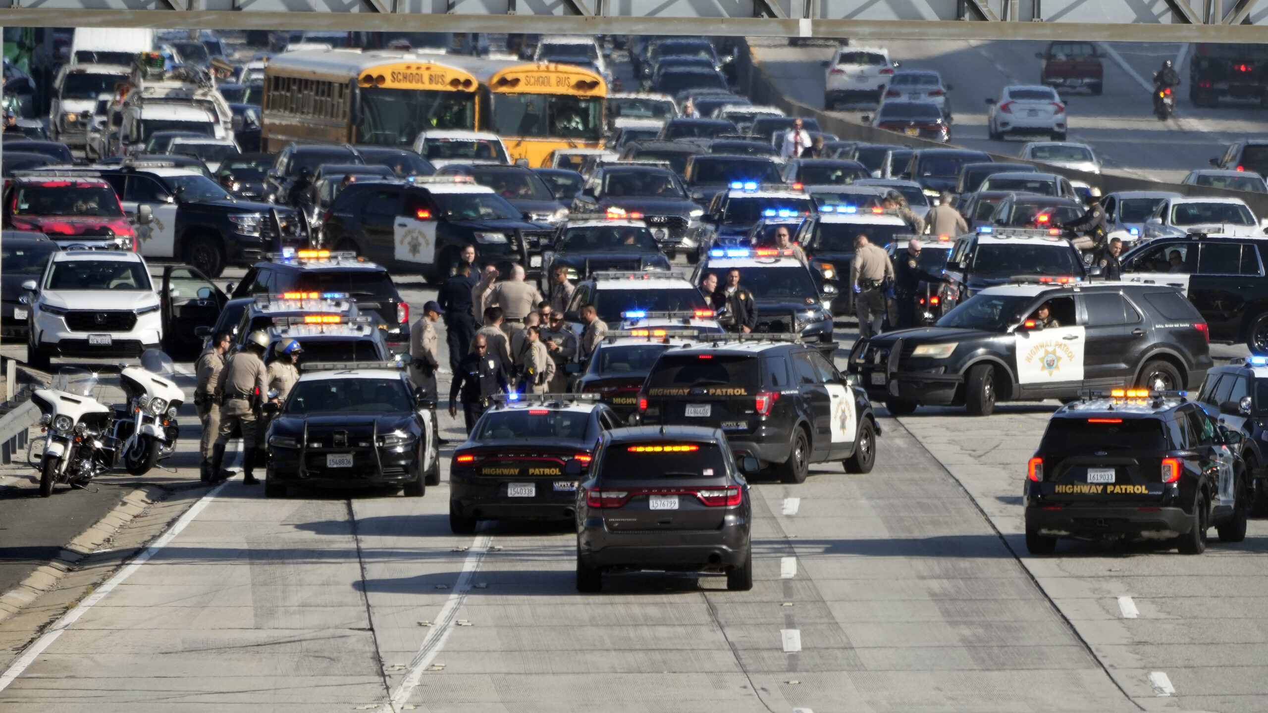 Jewish protesters shut down LA freeway in call for Gaza ceasefire