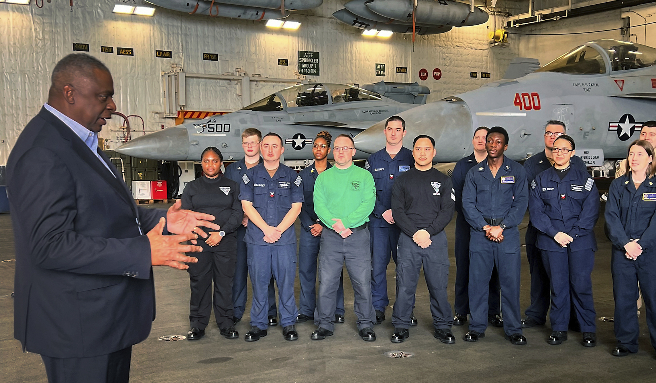 Israel Palestinians US Austin