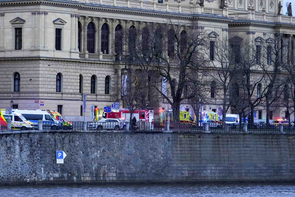 Czech police say people have been killed in a shooting in downtown Prague