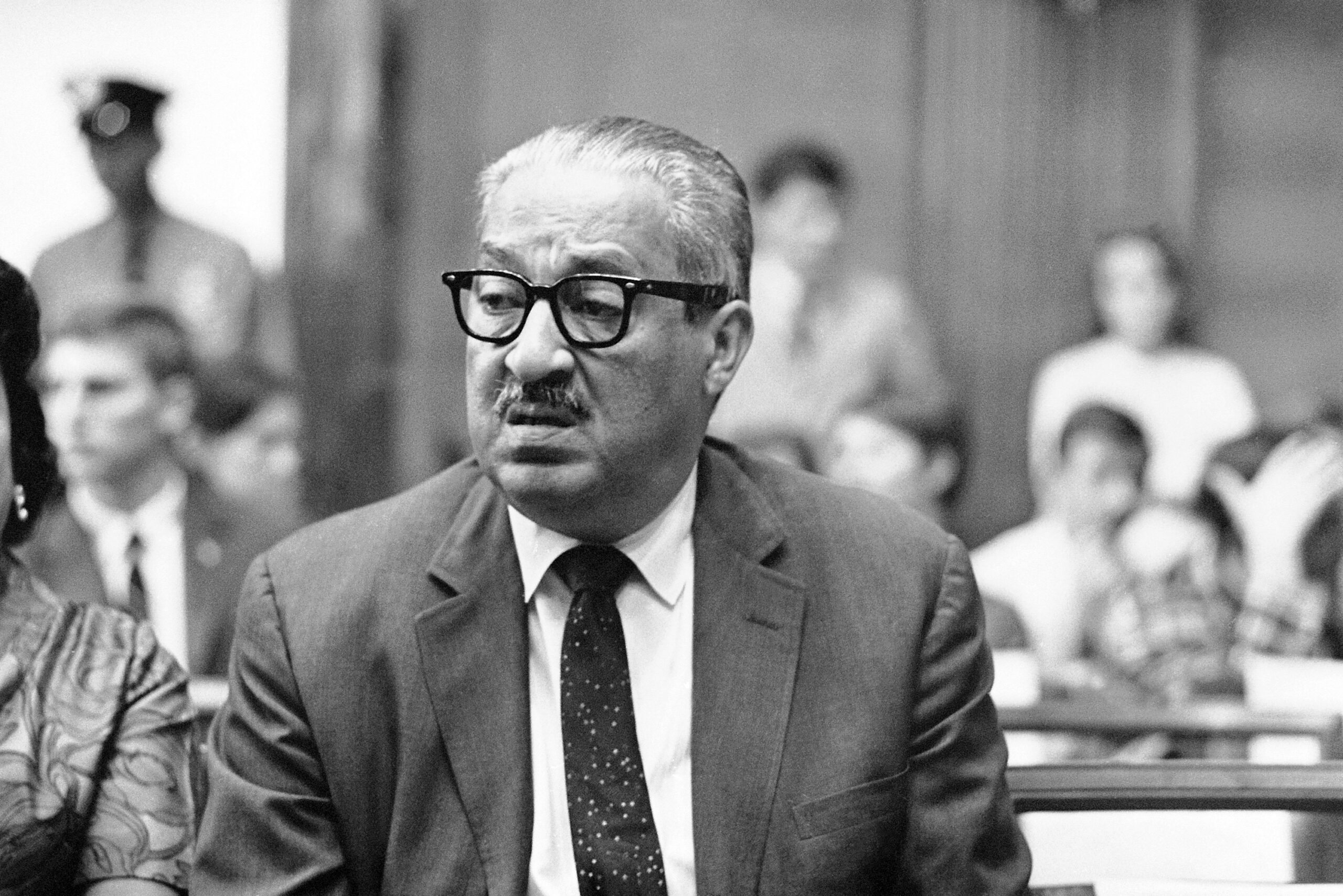Kamala Harris places bust of Supreme Court Justice Thurgood Marshall in her office
