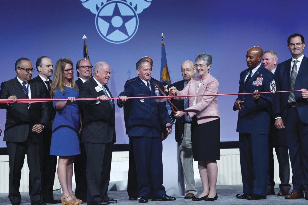 Air Force Secretary Heather Wilson said that thanks to the military buildup under President Trump, the Air Force has largely been able to turn the corner on its well-documented readiness problems, and is now focused on fighting and winning future conflicts.