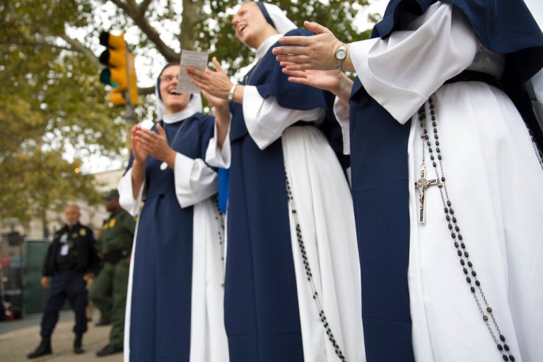 Sisters for Life (AP Photo/John Minchillo)