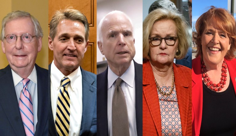 Mitch Mcconnell Jeff Flake John McCain Claire McCaskill Heidi Heitkamp