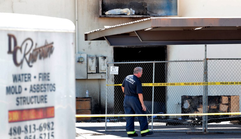 ‘Completely ruined’: Law enforcement suspect arson in fire at Arizona Democratic Party headquarters