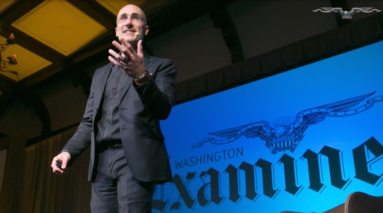 Arthur Brooks of the American Enterprise Institute speaks at the 2018 Washington Examiner Sea Island Summit in Sea Island, Ga.