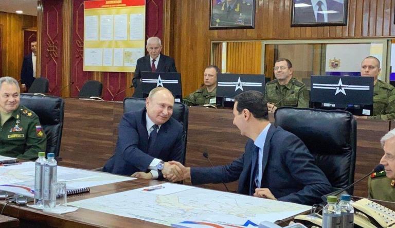 Putin visits Syria to meet with Iran ally Bashar Assad after US strike on Soleimani
