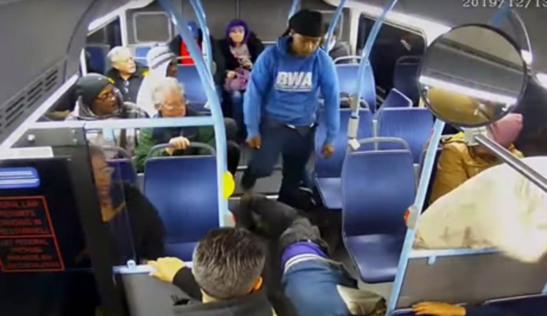 Man charged with beating Marine veteran who lost eye in Las Vegas bus attack