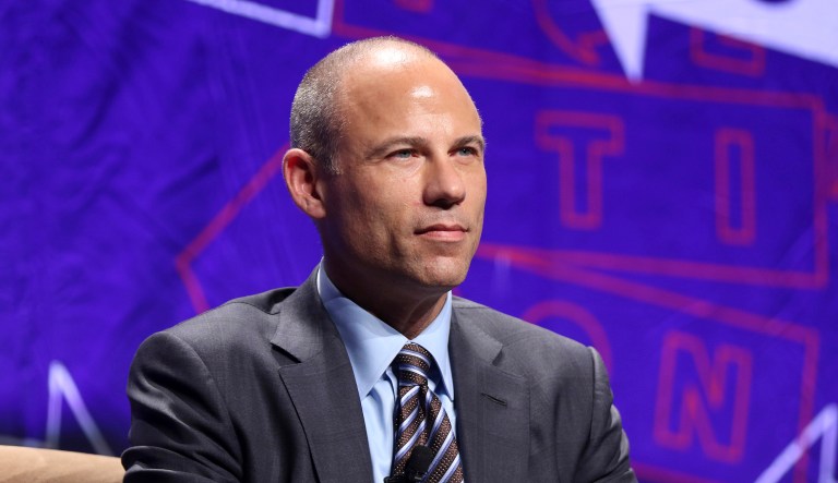 Michael Avenatti participates in the "How To Beat Trump: Kathy Griffin Interviews Michael Avenatti" panel at Politicon at the Los Angeles Convention Center on Saturday, Oct. 20, 2018, in Los Angeles.