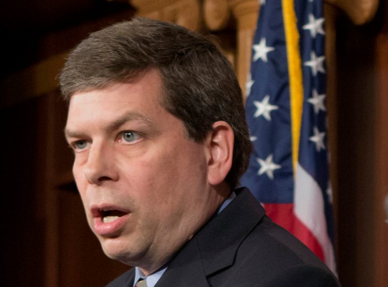 FILE - In this March 6, 2013 file photo, Sen. Mark Begich, D-Alaska speaks on Capitol Hill in Washington. Democrats running for re-election in Arkansas, Louisiana and other Republican-leaning states faced enough problems before President Barack ObamaÃ?s popularity swooned in November. Now they are awkwardly distancing themselves from him a year before the election, seeking the right balance between independence and betrayal. (AP Photo/J. Scott Applewhite, File)