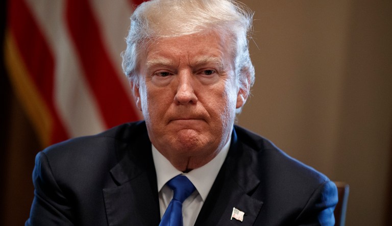 President Donald Trump listens during a meeting with lawmakers on immigration policy in the Cabinet Room of the White House, Tuesday, Jan. 9, 2018, in Washington. (AP Photo/Evan Vucci)