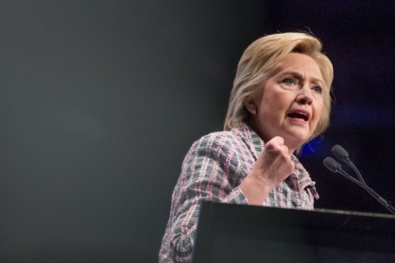 Hillary Clinton's campaign scrambled Tuesday to downplay a claim made by a longtime Clinton confidante that she would flip her opposition to the Trans Pacific Partnership if she became president. (AP Photo/Andrew Harnik)