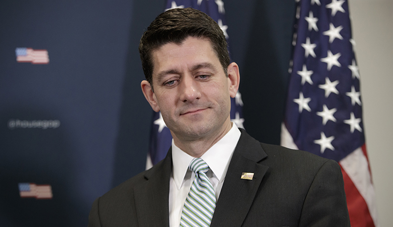 Speaker Ryan says the defense hike is a victory for Republicans over Democrats