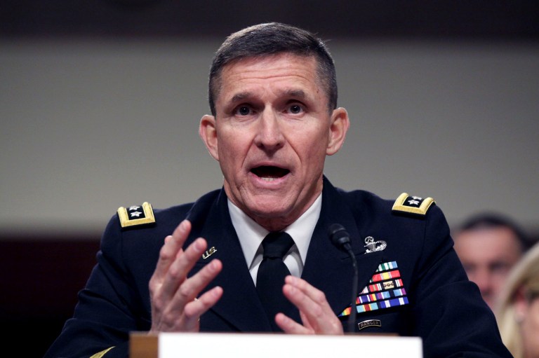 Donald Trump's vice presidential selection committee is reportedly vetting retired Lt. Gen. Michael Flynn to be Trump's running mate. (AP Photo/Lauren Victoria Burke)