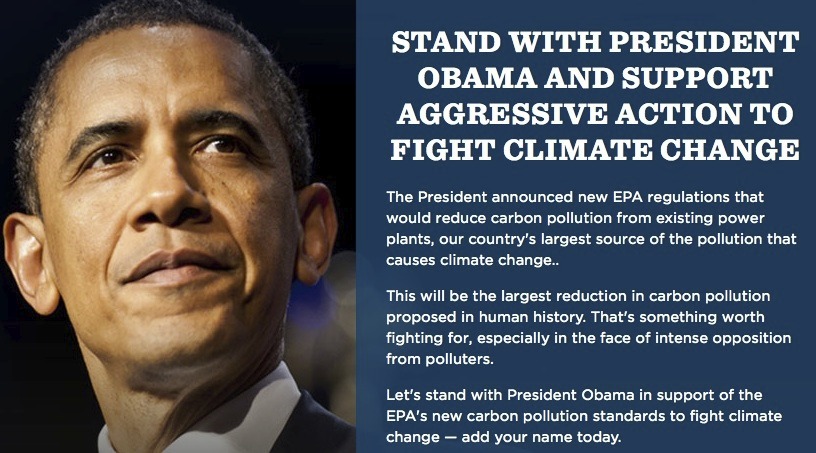 Obama fundraises off New York Times endorsement of his climate change plan