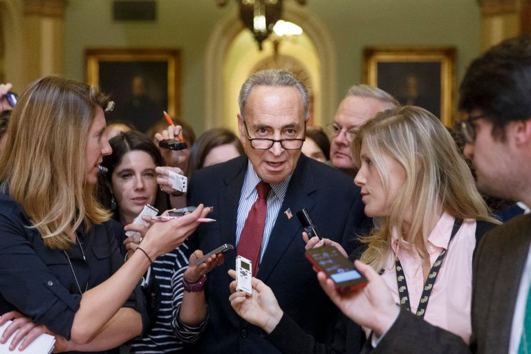Sen. Chuck Schumer will break with most of his party Friday by announcing his opposition to the nuclear agreement with Iran. (AP file)