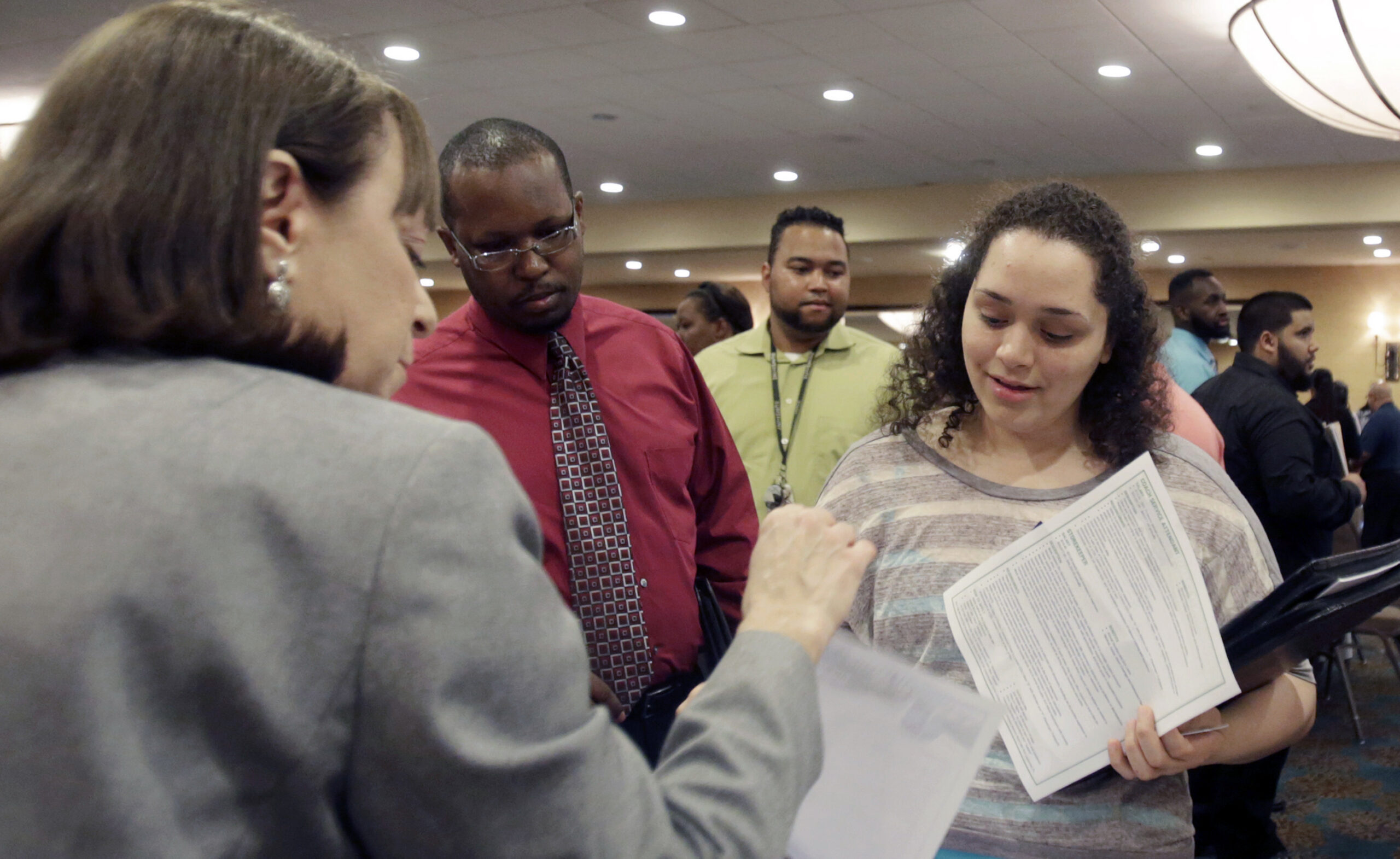 US job openings slip in March after strong gain