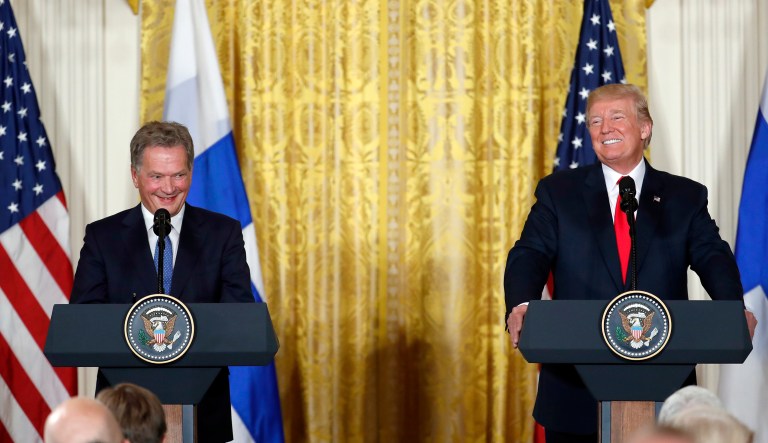 A $156 million U.S. military sale to Finland to upgrade its existing F/A-18s was approved by the Defense Security Cooperation Agency in December. (AP Photo/Alex Brandon)