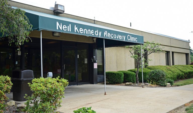 The Neil Kennedy Recovery Clinic in Youngstown, Ohio. Rural America's problems include a growing opioid epidemic that is fueling disproportionately long prison sentences for rural whites. (AP Photo/David Dermer)
