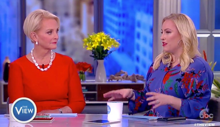 John McCain's wife, Cindy, joined her daughter and regular panelist Meghan McCain on 