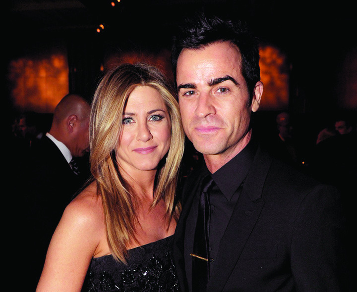 Jennifer Aniston has announced that her beau of a year and half, Justin Theroux, proposed to her on his 41st birthday as part of the celebration. 
Kevin Winter/Getty Images for DGA