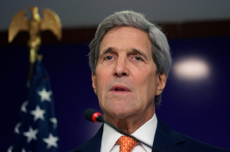 Secretary of State John Kerry arrived in Pakistan on Monday to discuss with officials of the key ally in the antiterrorism fight how to step up the battle against extremists. (AP/Rick Wilking)