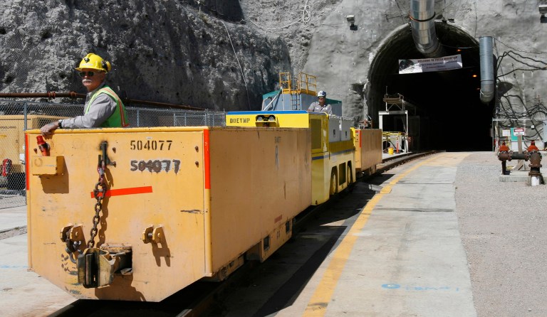 The Yucca Mountain repository is just a $15 billion hole in the ground, thanks mostly to ferocious opposition from the retiring Senate Democratic leader, Harry Reid. (AP Photo/Isaac Brekken, File)