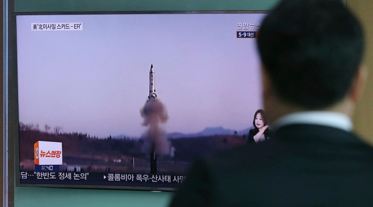 North Korea attempted a missile launch that failed, South Korean officials say. (AP Photo/Lee Jin-man)