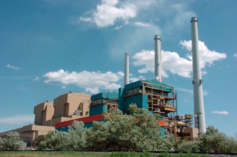 Colstrip Steam Electric Station, a coal-fired power plant in Colstrip, Mont., pictured in 2008. (AP Photo/Matt Brown, File)