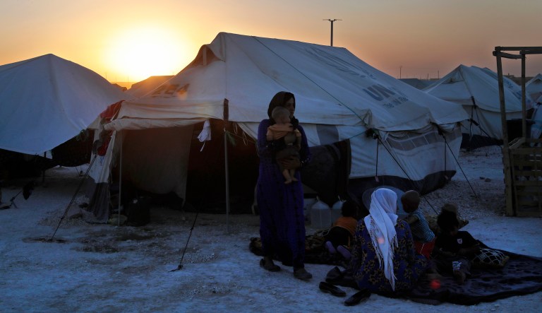 Trump said the U.S. is offering financial aid to hosting countries around the world, and said the U.S. wants to make sure refugees are resettled 