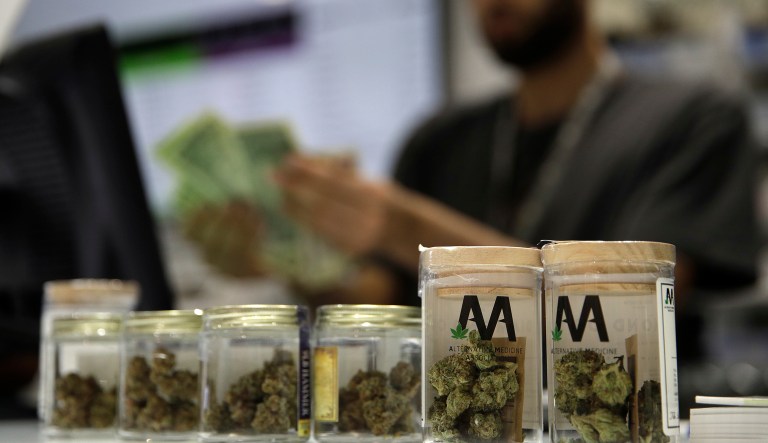 The House Rules Committee opens the door for Justice Department to potentially use funds to interfere with state-level medical marijuana regulations. (AP Photo/John Locher, file)
