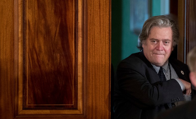 Bannon reportedly told his associates he was not planning to conduct an interview with the liberal outlet. (AP Photo/Andrew Harnik)