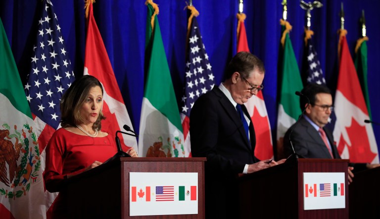 Mexico's proposal would be to limit the amount U.S. companies could win when bidding to the same amount that Mexico companies win when bidding for U.S. government contracts. (AP Photo/Manuel Balce Ceneta)