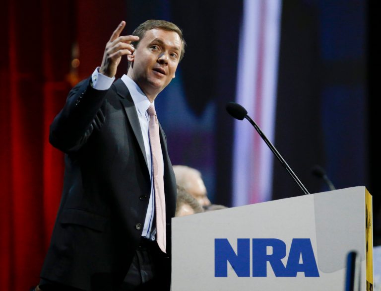 Chris Cox, executive director of the Institute for Legislative Action, the political and lobbying arm of the National Rifle Association, ripped President Obama's latest gun control bid. (AP Photo/Mark Humphrey)