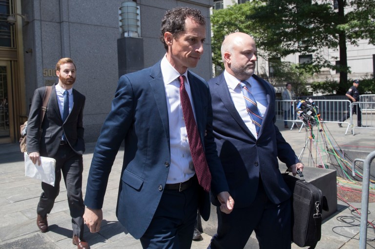 Weiner agreed not to appeal any sentence between 21 and 27 months in prison. (AP Photo/Mary Altaffer)