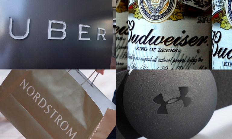 Uber, Budweiser, Under Armour and Nordstrom are all the target of political boycotts. (AP Photos)