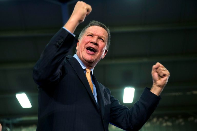 Among Kasich voters nearly 65 percent said they would vote for Cruz or Rubio if either man were the nominee. (AP Photo/Matt Rourke)