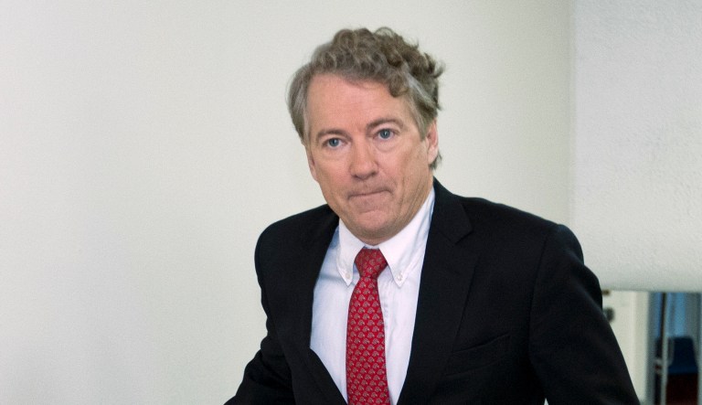 Sen. Rand Paul, R-Ky., delivered a late-night filibuster last week of the bipartisan spending bill. (AP Photo/Jose Luis Magana)