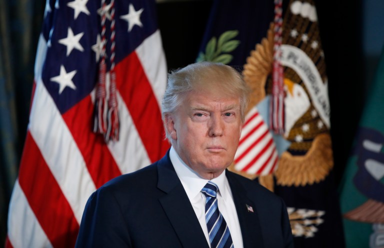 At first glance, there's nothing terribly problematic with what President Trump might have told the Russian foreign minister and ambassador last week. (AP Photo/Alex Brandon)