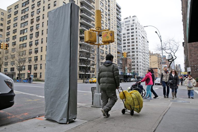 The 400 LinkNYC kiosks, which had been installed on sidewalks throughout the city, will have their web-browsing capacities disabled as officials look into whether there is a way to counter the abuse. (AP Photo)