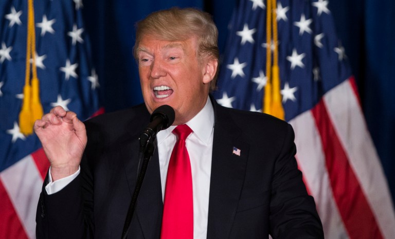 In formulating a general election strategy, Democrats have concluded that the best way to undercut Donald Trump is to let him do the talking, unobstructed and unedited. (AP Photo/Evan Vucci)
